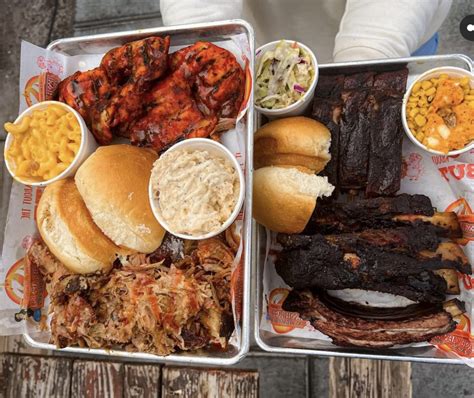 Jessie rae's bbq - Nov 17, 2020 · Jessie Raes BBQ is at Jessie Raes BBQ. · November 17, 2020 · Henderson, NV ·. Have you had The Fortress yet?? It’s a CROWN of spare ribs, stuffed with fries, topped with Mac n cheese, hot links, your choice of pulled pork, brisket or chicken, and our Slammin Bamma white bbq and VEGAS SAUCE!! Thank you to @dongkyuverymuch for this awesome ...